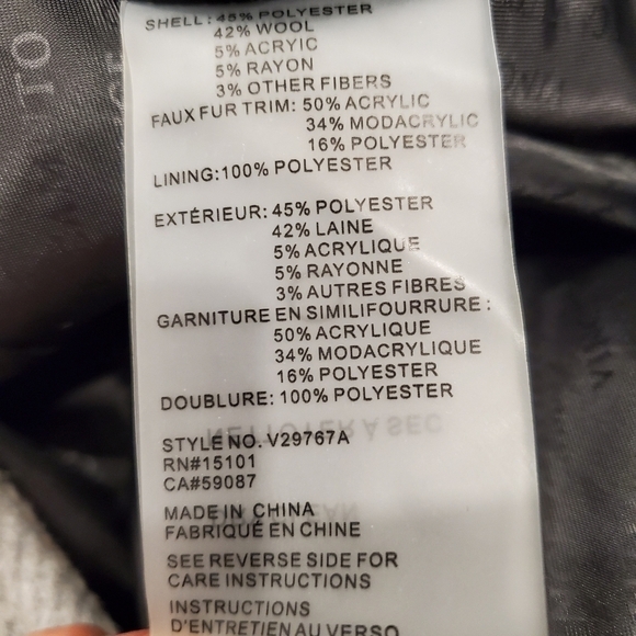 NEW Vince Camuto Belted Gray Plaid Maxi Coat - Picture 4 of 5